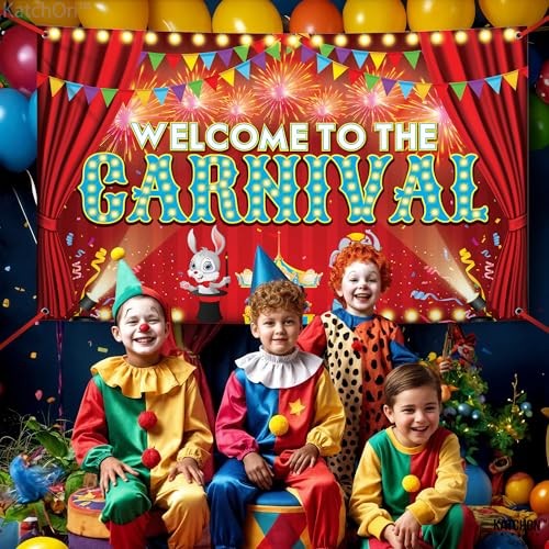 , Welcome to the Carnival Banner – XtraLarge 72×44 Inch | Carnival
