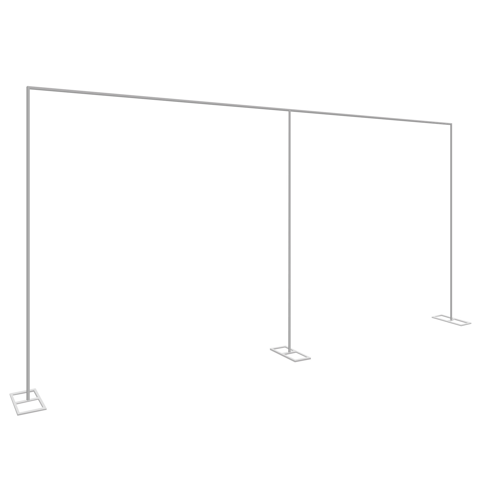 20x10ft Heavy Duty Backdrop Stand Kit – Wedding/Event Pipe Frame w/Weighted Base