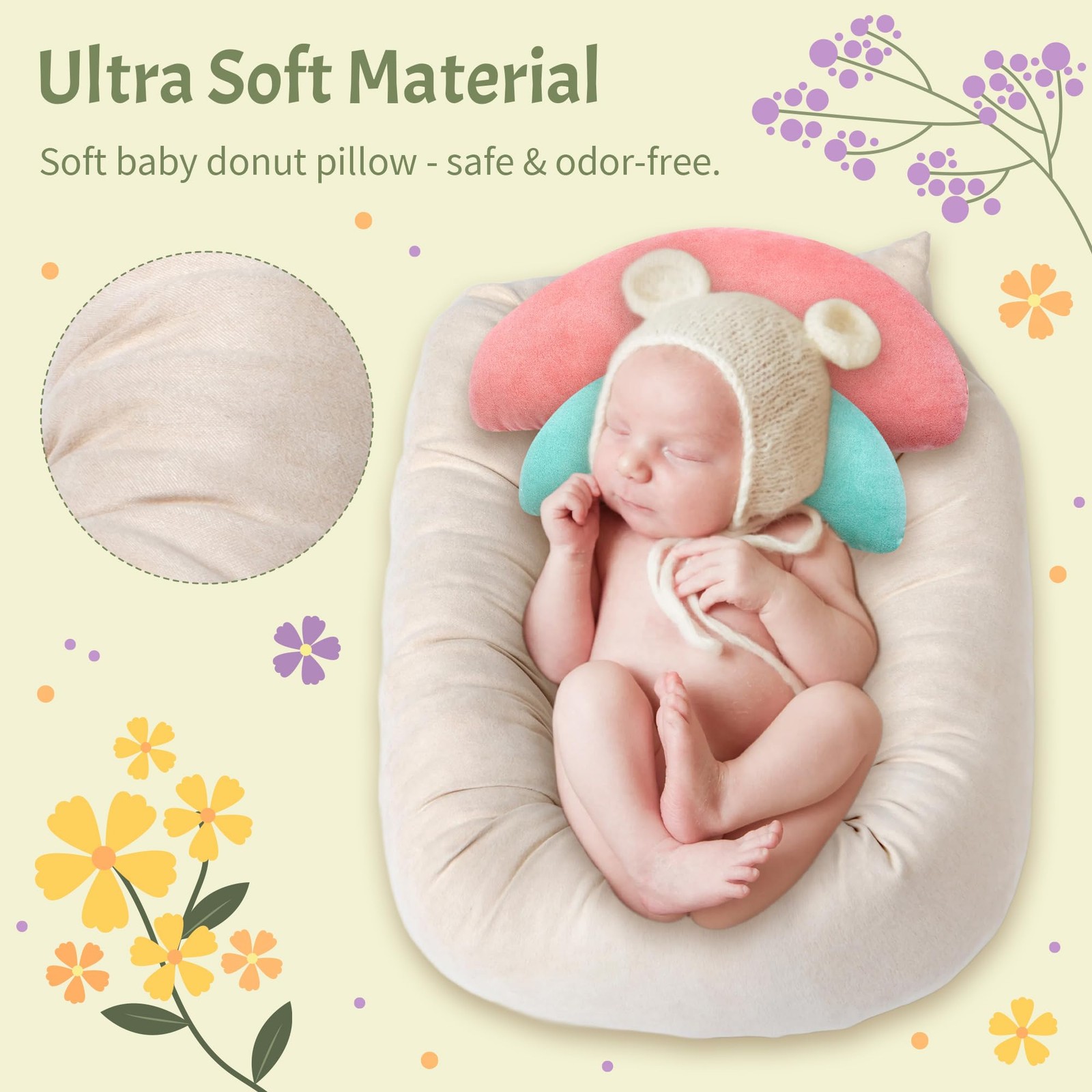 Newborn Photography Props – 6pcs Baby Photoshoot Props, Adjustable Photograph…