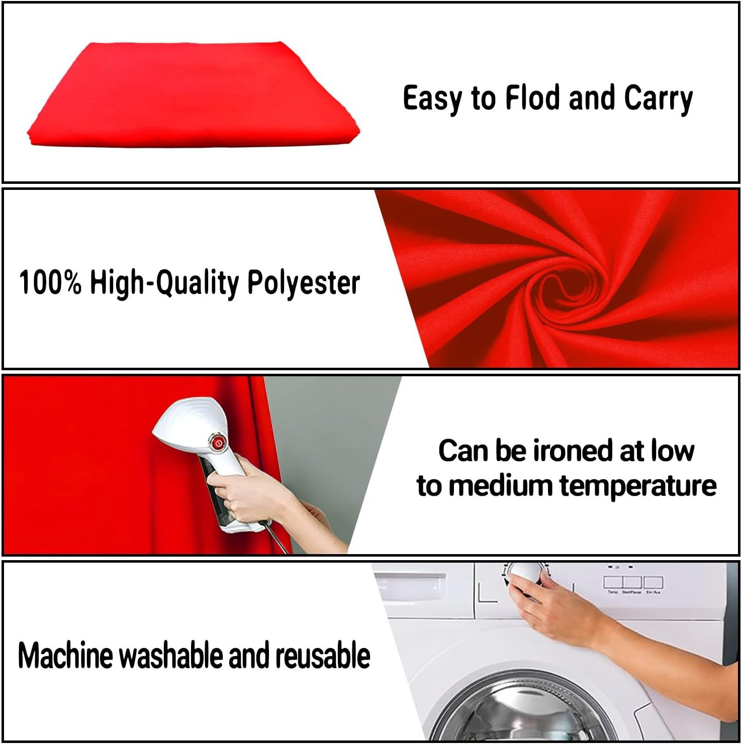 8X10Ft Red Screen Backdrop for Photography Red Photo Booth Backdrop for Photogra