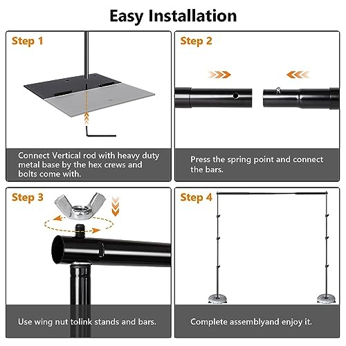 Photo Video Studio Photography 10 x 8.5ft Pipe and Drape Stand with 12 x10ft