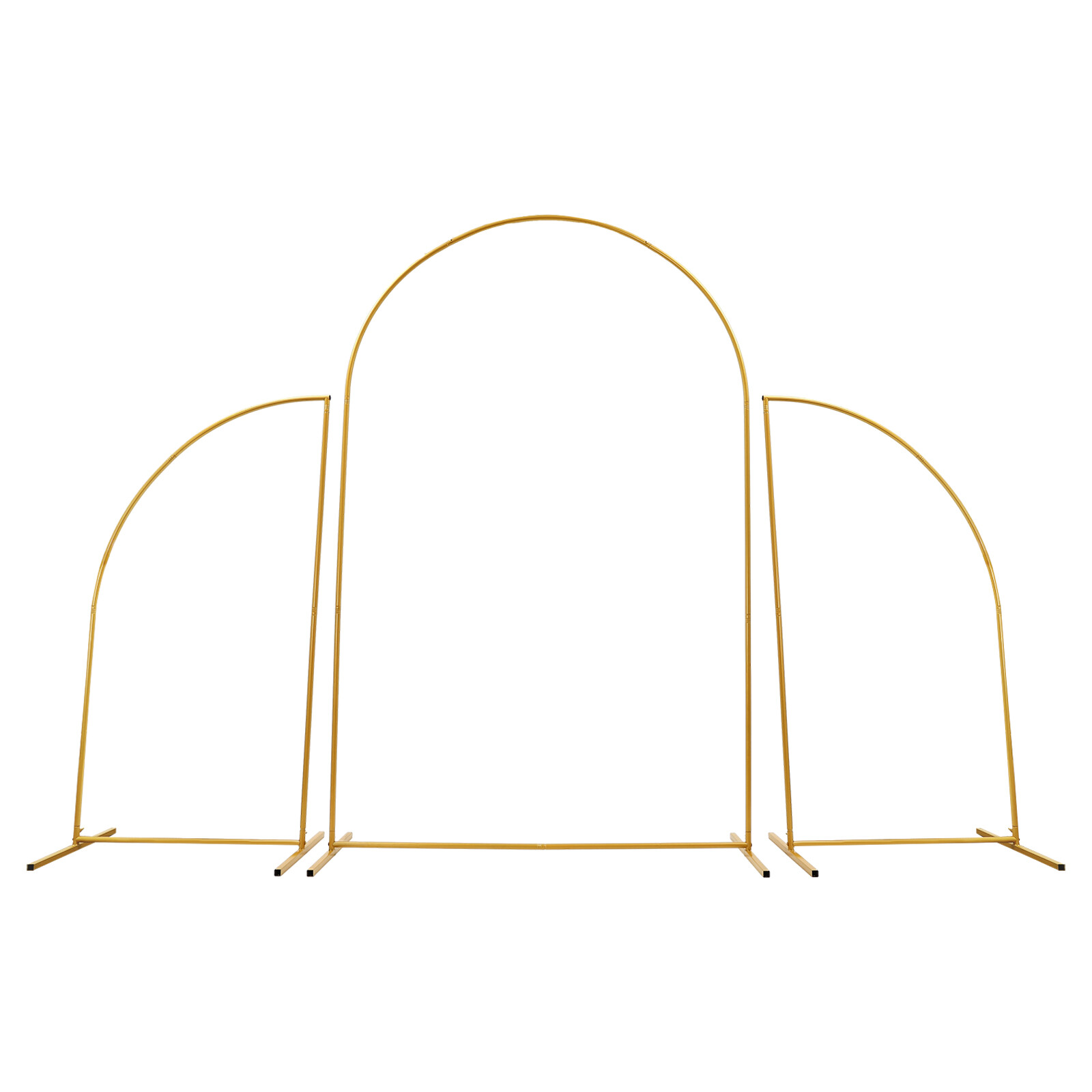 Pink Wedding Arch Cover & Golden Wedding Arch Backdrop Stand Set Party Ceremony