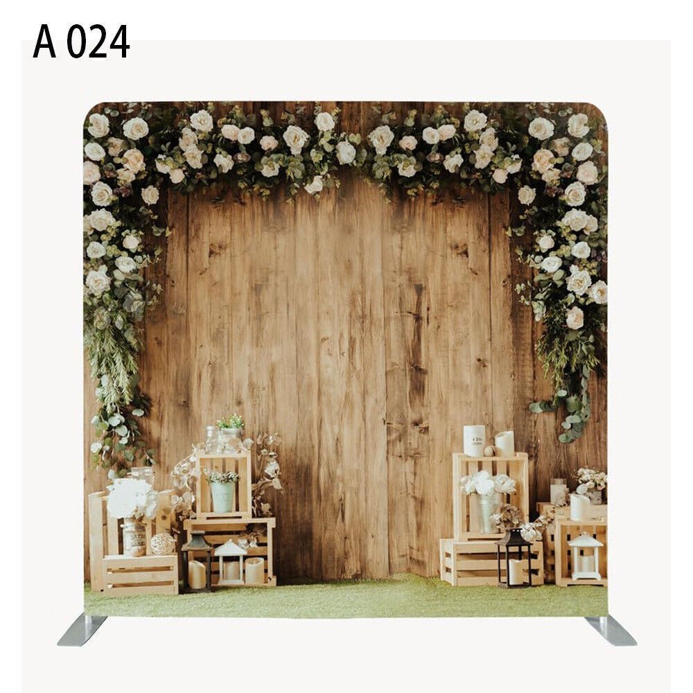 Christmas Photo Backdrop with Sturdy Stand (Custom Image Available) for Parties
