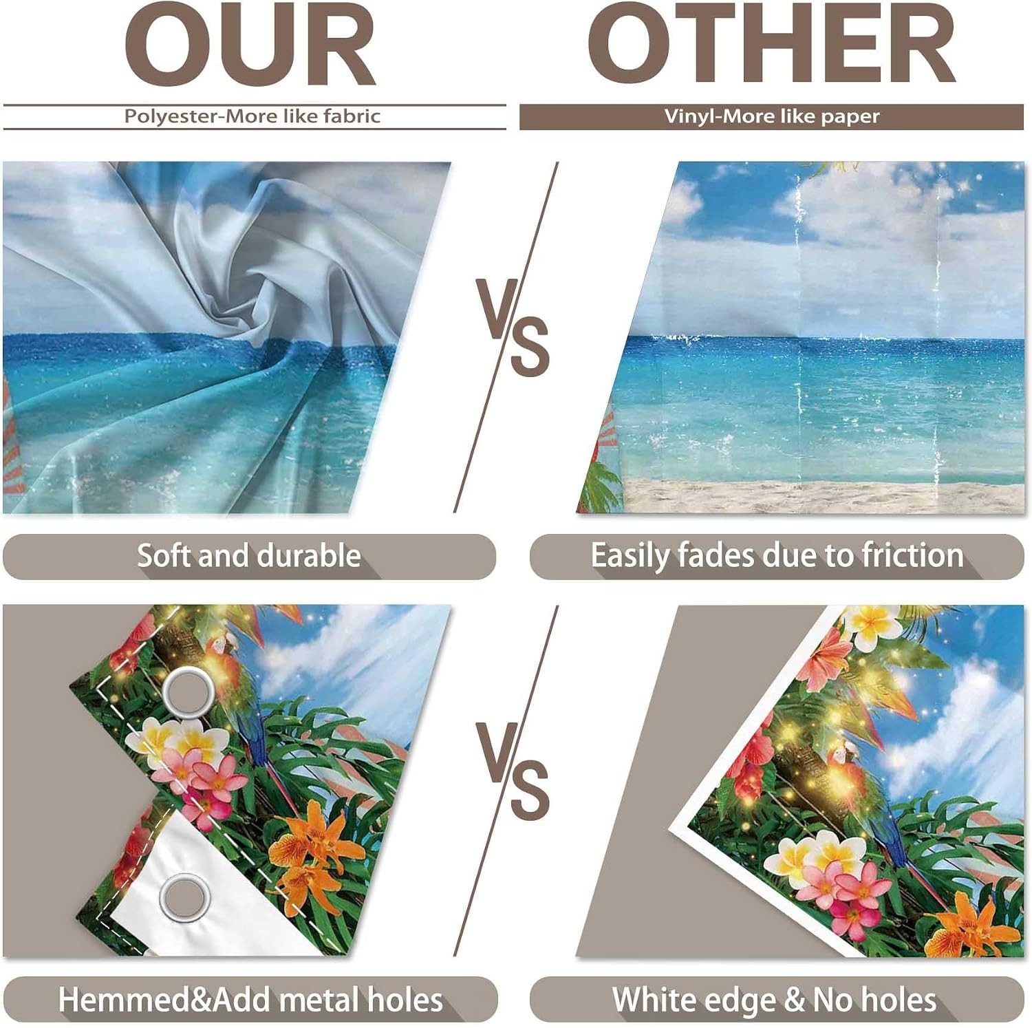 7ft x 5ft Aloha Party Backdrop – Ideal for Graduation & Wedding Celebrations