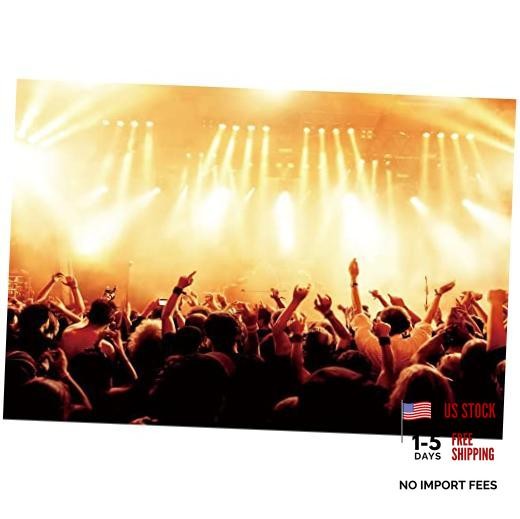 Stage Spotlight Backdrop Concert Live Plateform Background Rock Star 5x3ft
