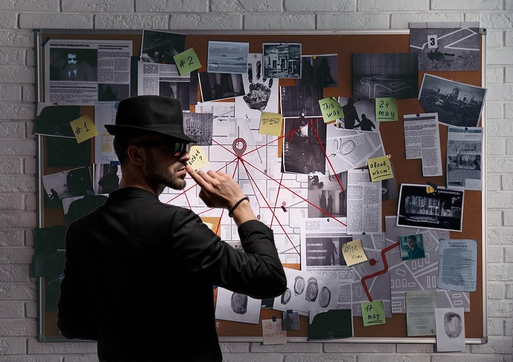 10X8ft Crime Scene Decorations Photo Backdrop Murder Mystery 10X8FT, Black