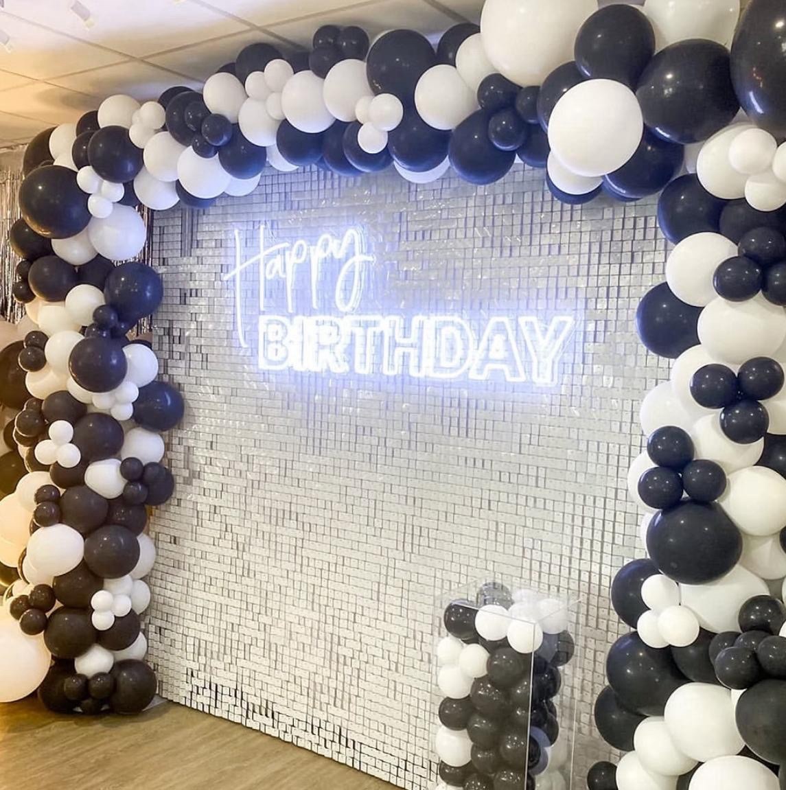 Brand New. LiteGrid Series Sequin Wall Backdrop – 24Pcs Matte White