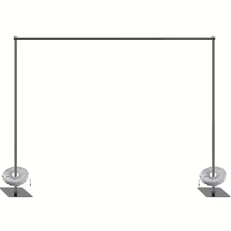 10×6.5ft Adjustable Backdrop Stand Heavy Duty Metal Background Support System