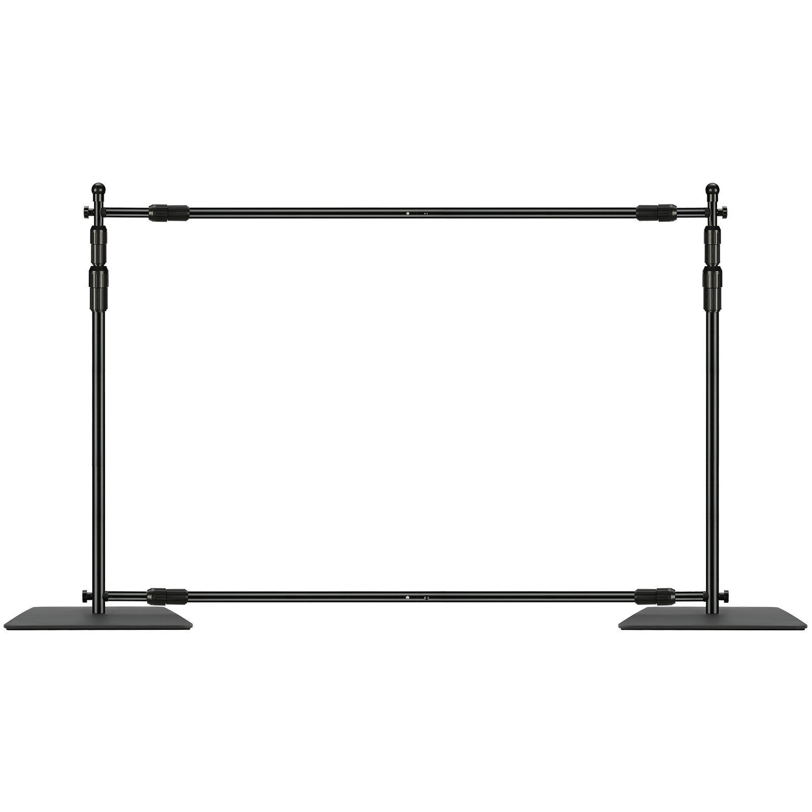 10ft x 10ft Pipe and Drape Kit Heavy Duty Backdrop Stand with Carbon Steel Base