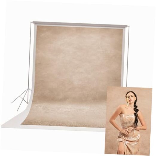 8x10ft Abstract Textured Professional Photography Backdrop 8×10 ft Beige