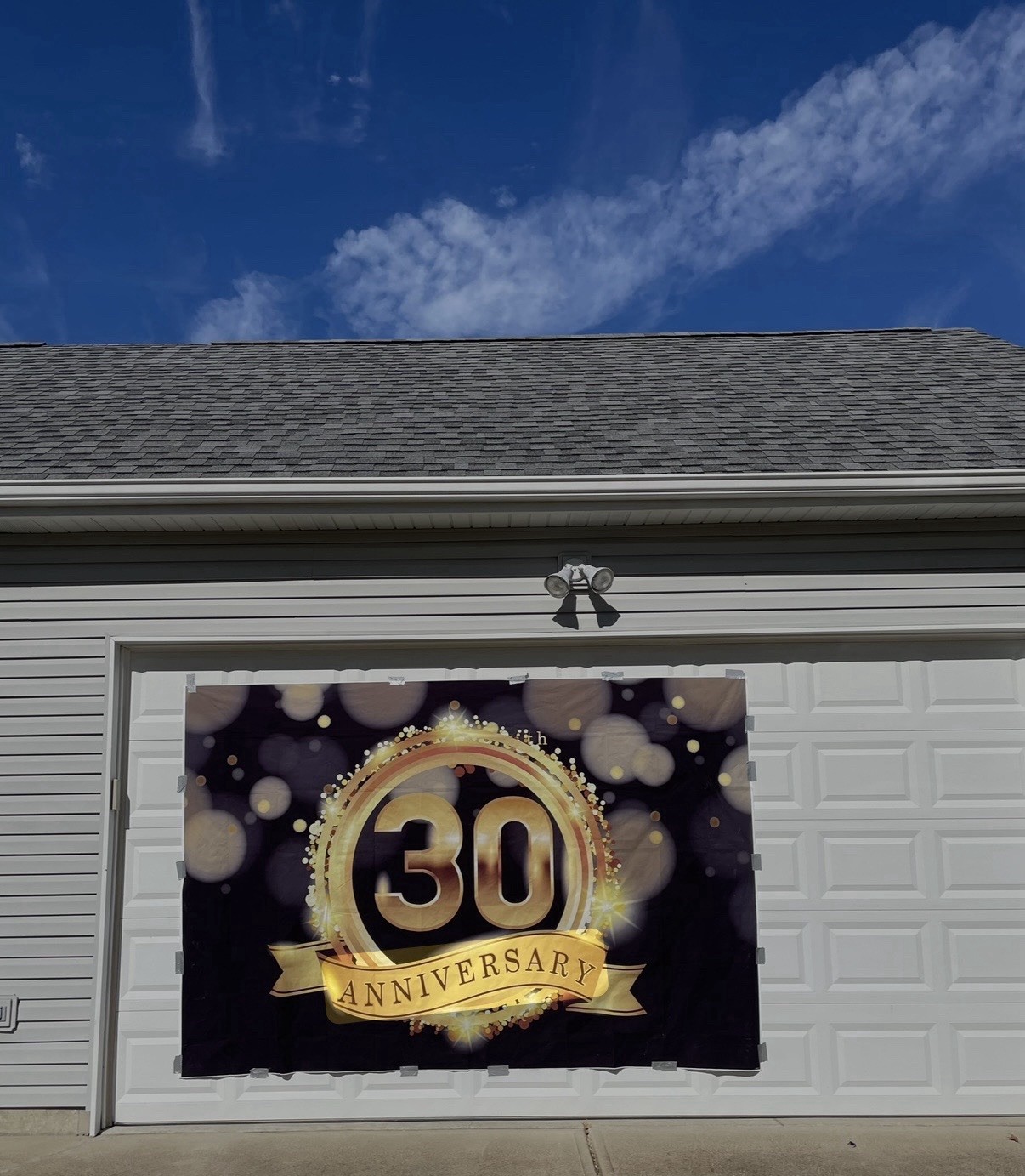 Yeele 10×6.5ft 30th Anniversary Photography Backdrop Background Black Gold