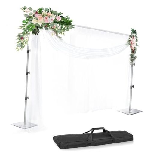 Backdrop Stand Width Adjustable Photography Background Support 8.5x10ft Sliver