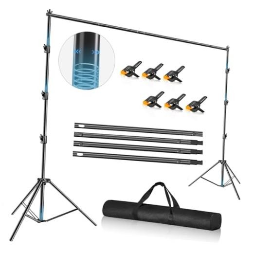 12 x 10ft Photo Video Studio Heavy Duty Backdrop Stand, Adjustable 10×12ft