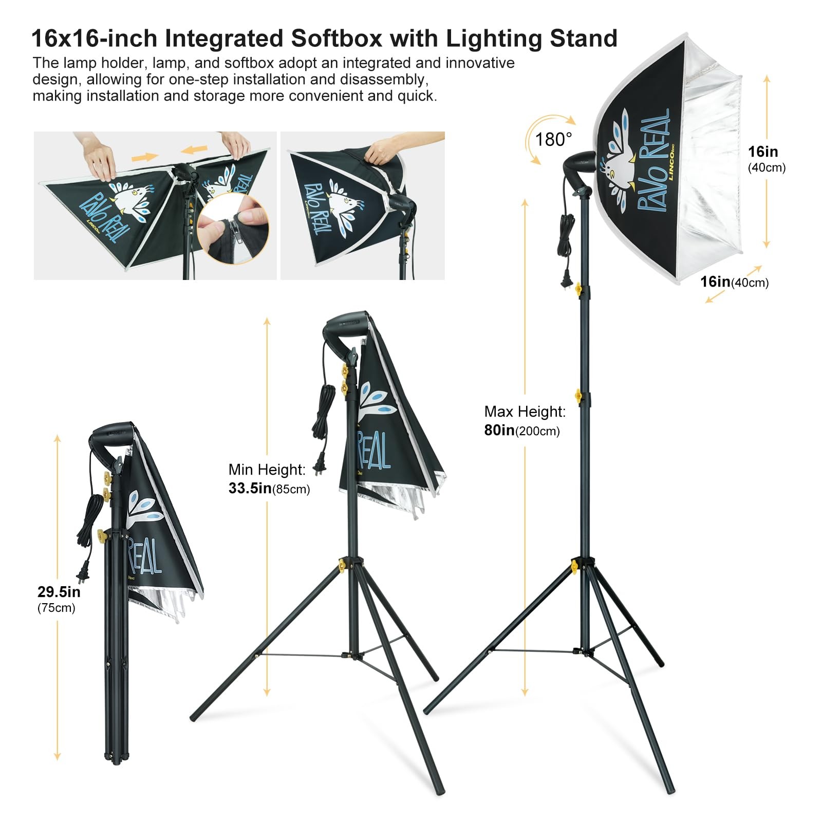 LINCO 6.5ft High 10ft Wide Background Support System, black, white, green