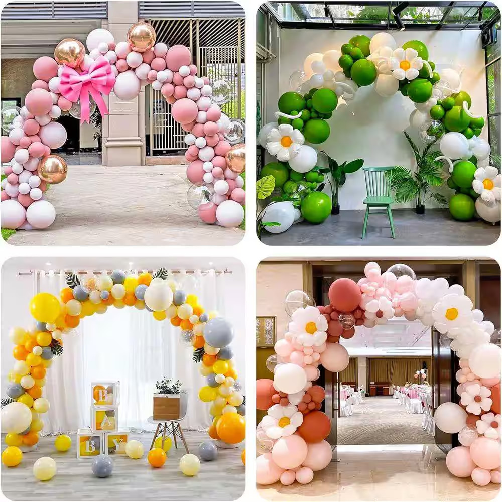 2.87 In. X 8.82 In. X 16.26 In. Metal Arbor Adjustable Balloon Arch Stand Kit 10