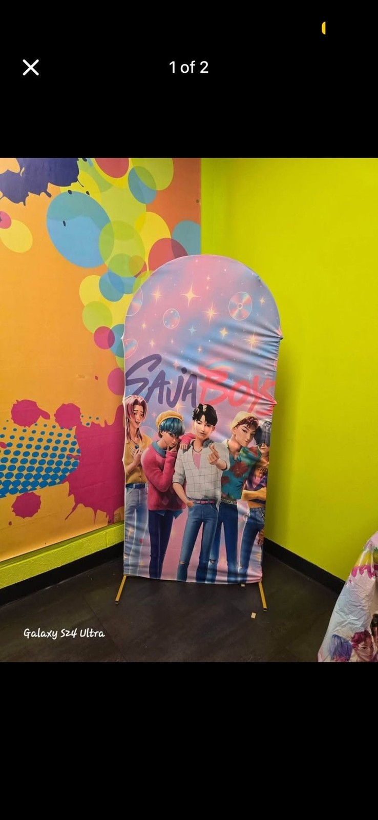 Savage Boys K-Pop Themed Arch Backdrop Cover and Stand