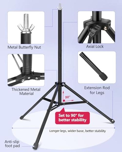 Backdrop Stand 10 x 8 Ft (WxH), Adjustable Photography Background Stand 10x8FT