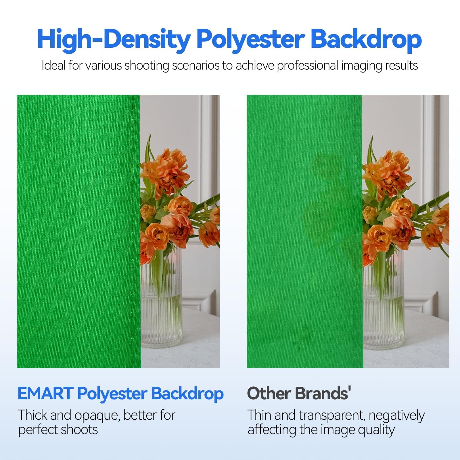 7 x 10ft Green Screen Backdrop Kit with Tripod Stand, Photography Background …