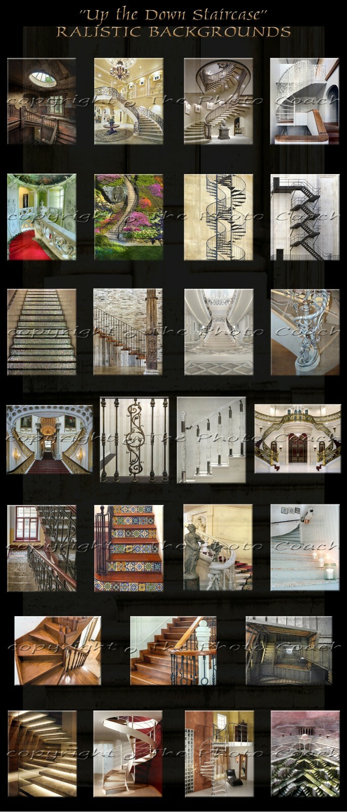 Digital Backdrops Photography Backgrounds A Best Seller Stair Case Collection 1L