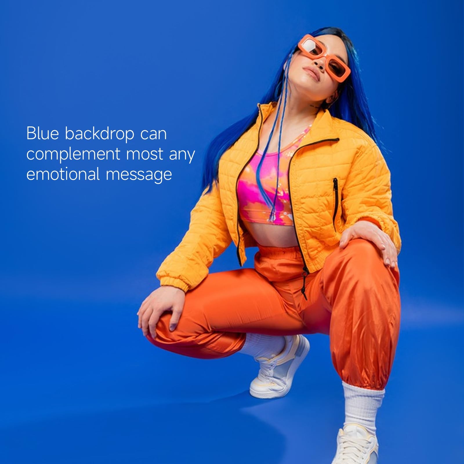 10x20Ft Blue Chromakey Backdrop for Photography, Blue Screen for Product Port…