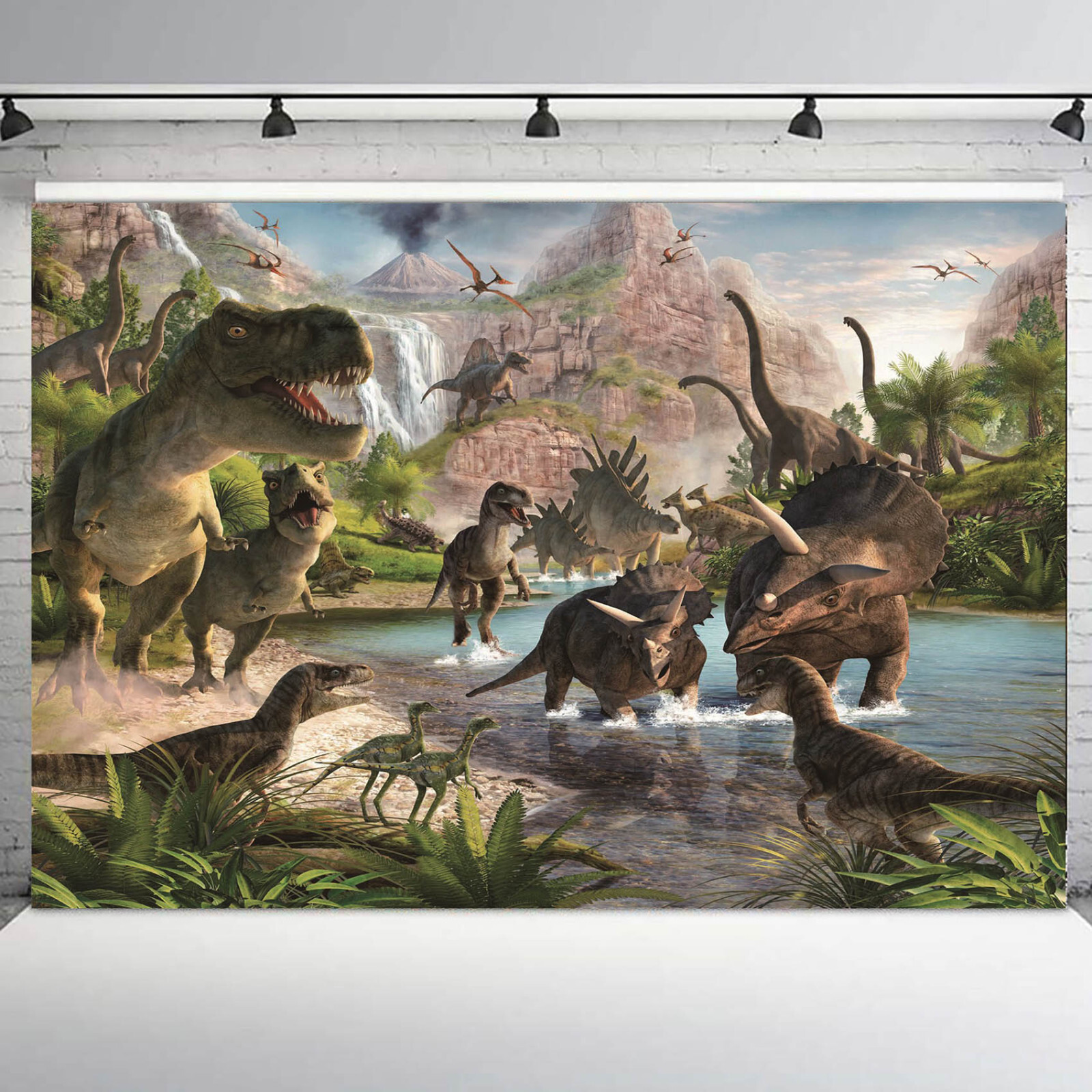 10x8ft Dinosaur Photo Boy Girl Birthday Party Photo Background Studio Props