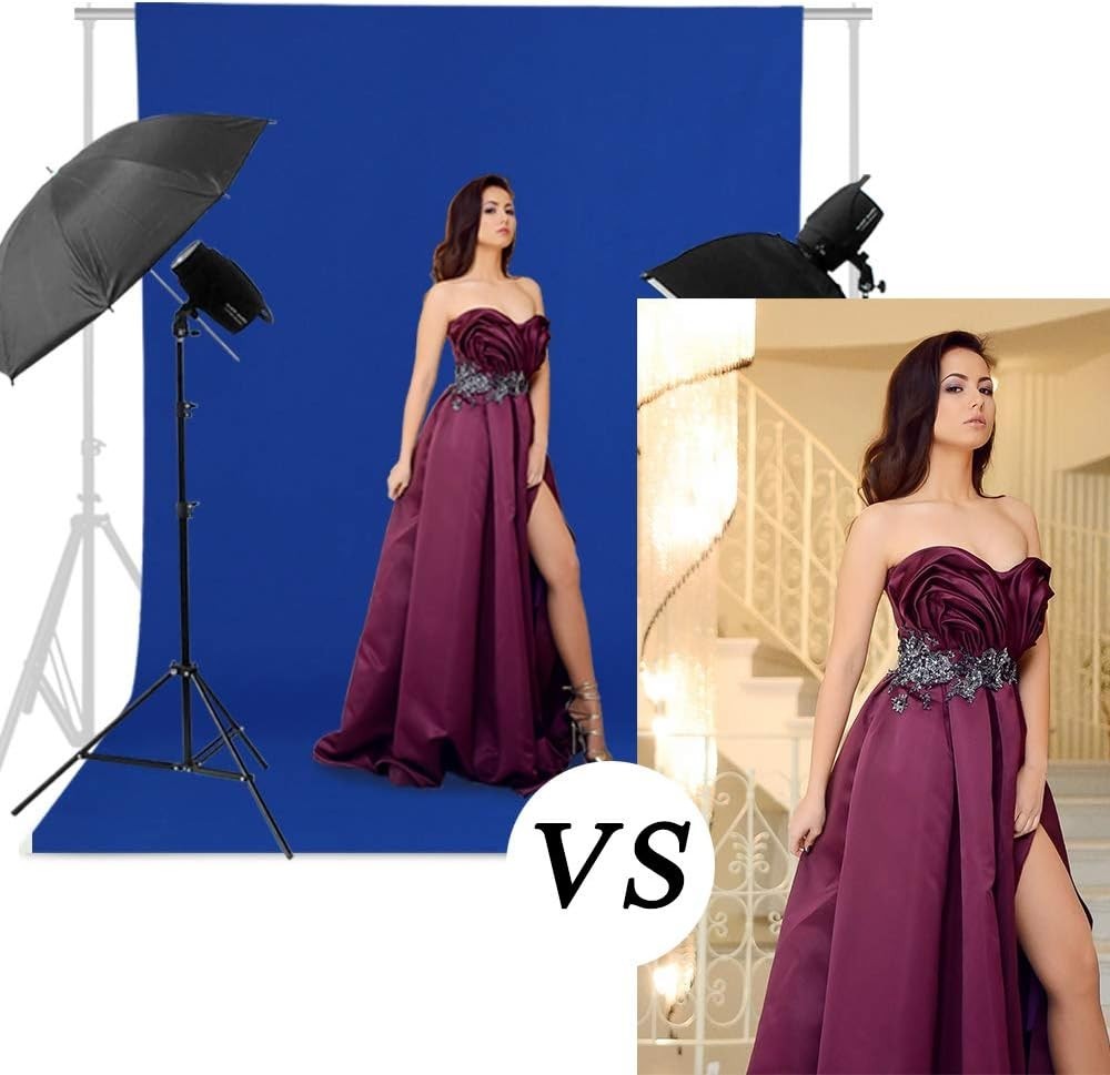 Elegant 6FT x 10FT Royal Blue Seamless Background – Perfect for Photoshoots