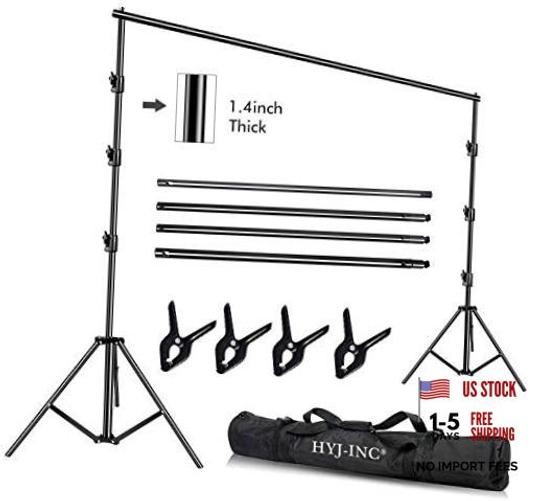 10 x 10Ft Photo Video Studio Heavy Duty Adjustable Muslin Backdrop Stand
