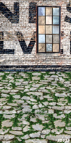 10’x20’CP Rustic Brick wall Scenic Microfiber Fabric background backdrop SD338