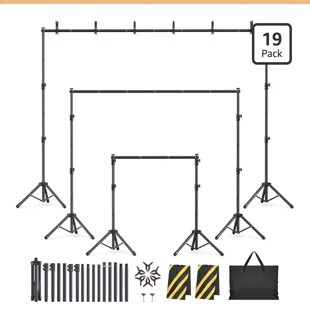 Backdrop Stand Kit 6 Widths 10×7.5ft Background Adjustable Stand