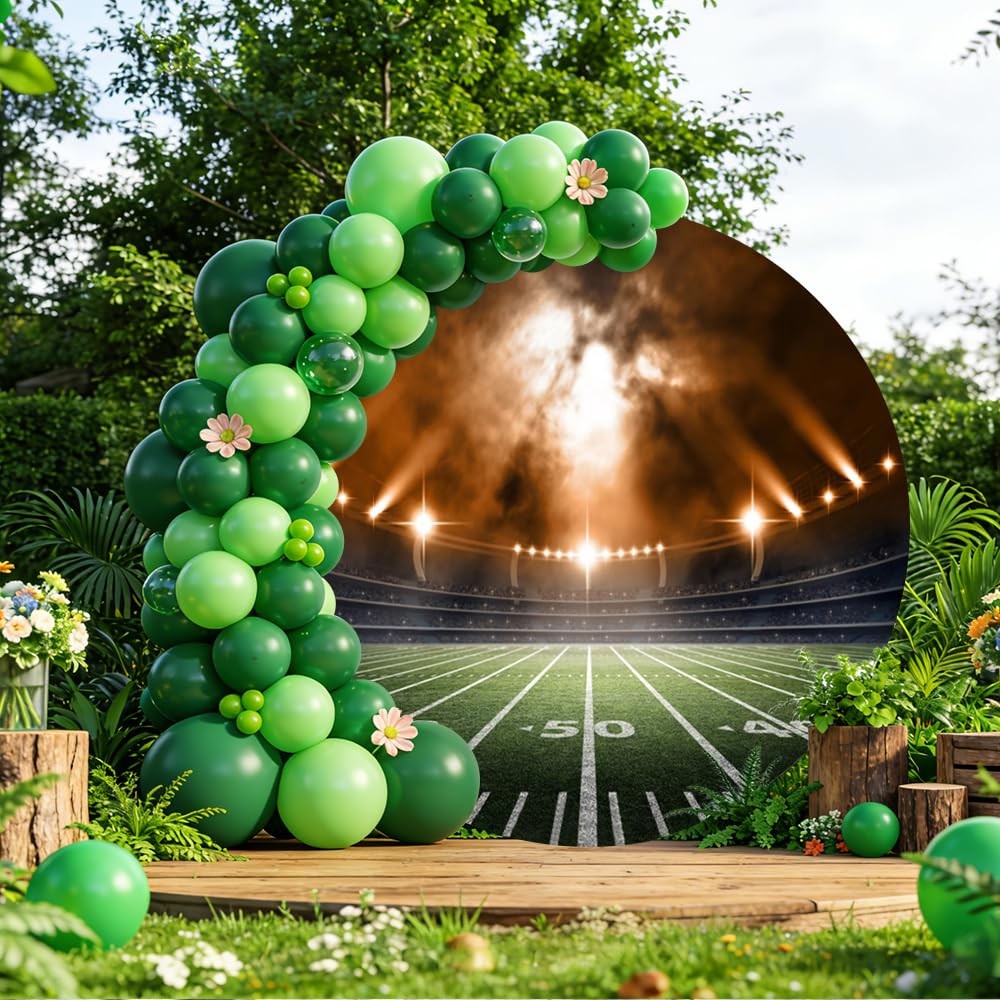 OERJU Football Field Round Backdrop Cover Auditorium Light Football Stadium P…