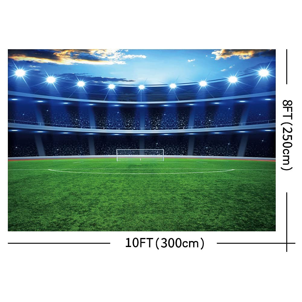 Yeele 10x8ft Football Stadium Backdrop Boys Themed Birthday Party Banner Deco…