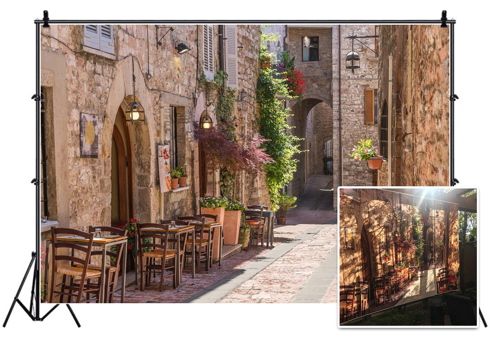 10x8ft Photography Background Italian Wedding Backdrop European Travel Downto…