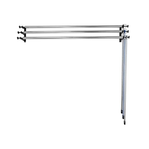 Photography Backdrop Roller System 3 Rollers 120″ Crossbars Wall Ceiling