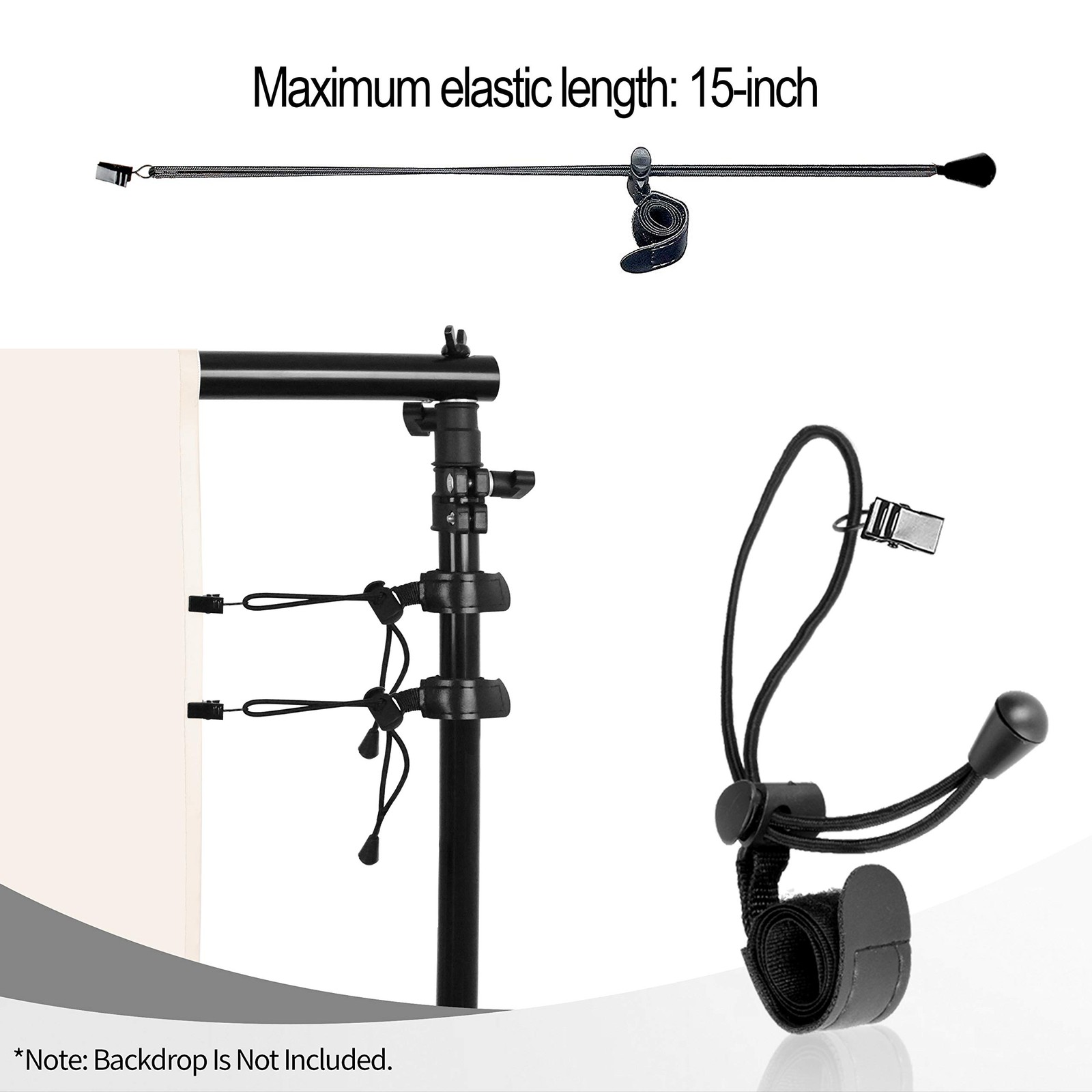 Photography Backdrop Stand, 8 x 8 ft Adjustable Photo Background Holder, Back…