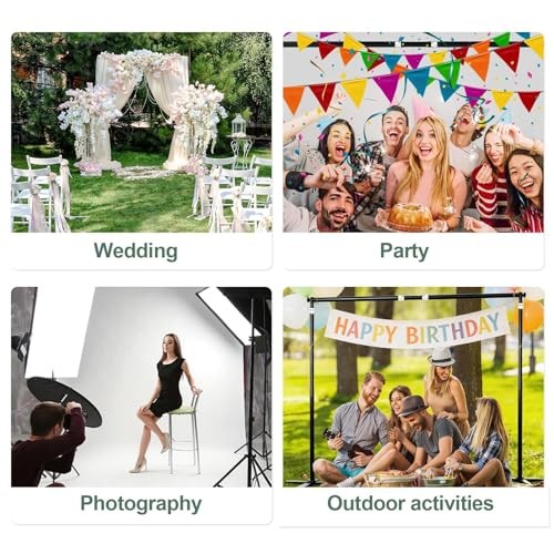 Pipe and Drape Backdrop Stand Kit 10x10ft, Heavy Duty Back Drop 10×10FT
