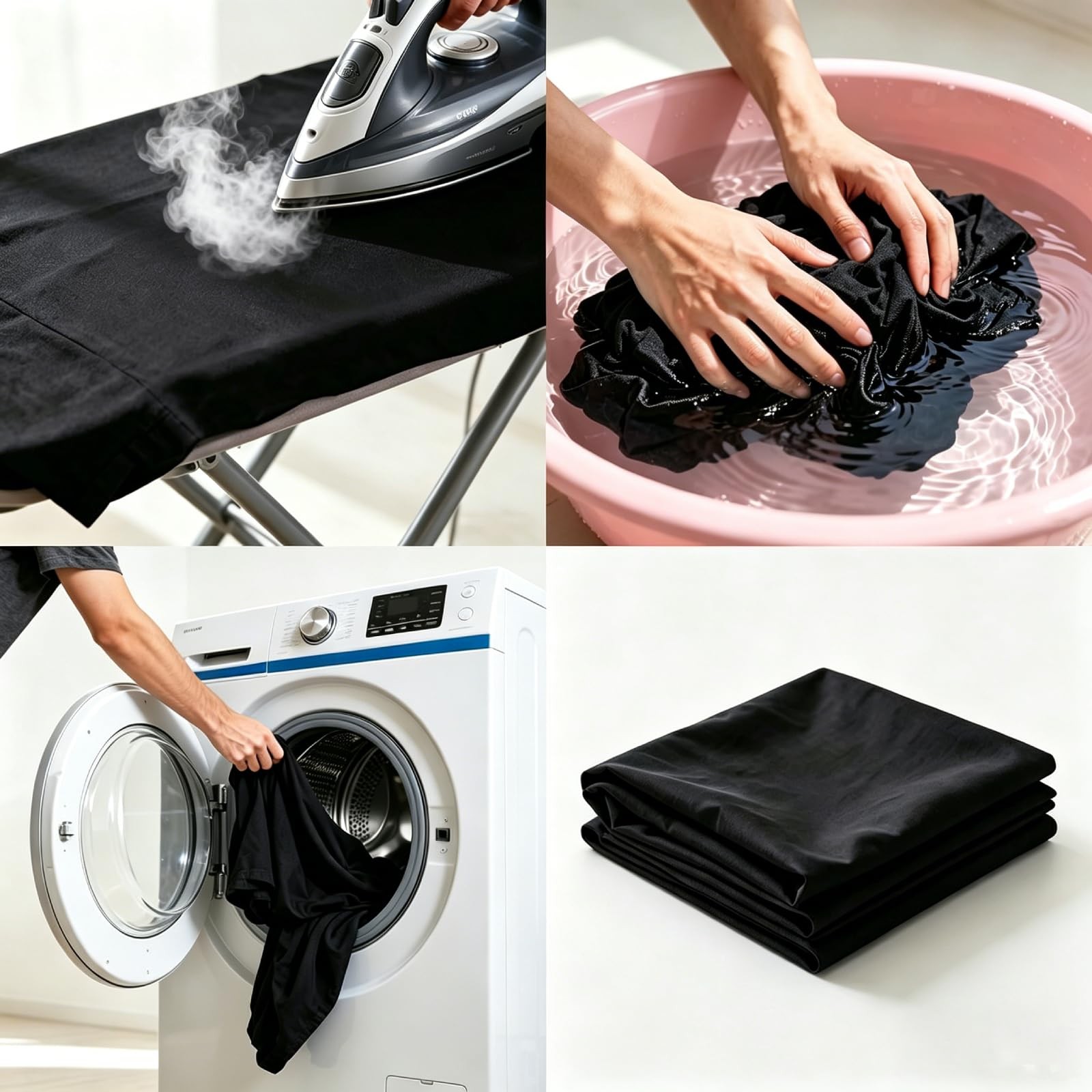 Aimosen 10 x 7 FT Black Backdrop Background for Photography, 7 X 10 FT,