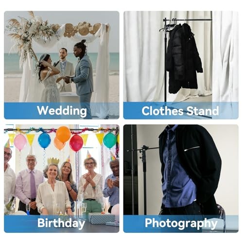 8×8‘ Backdrop Stand Banner Stand Kit with Carry Bag Heavy-Duty Photography 8×8’