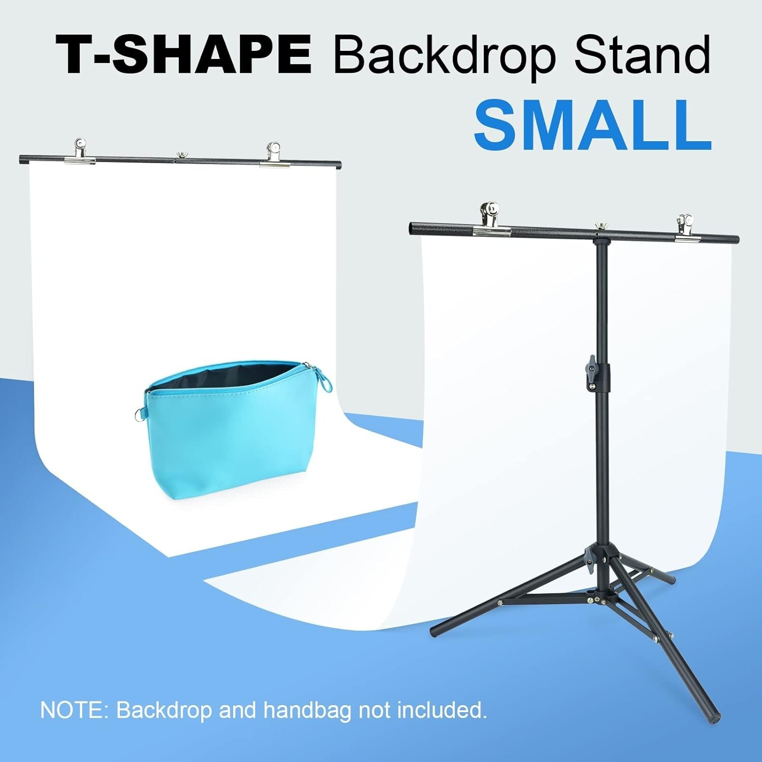 LINCO TableTop 2.2×2.6ft T Shape Photography Backdrop Background Support Stand