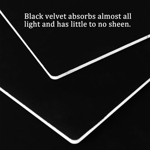 Black Velvet Photo Backdrop Boards for Product Photography, 3PCS Double Small