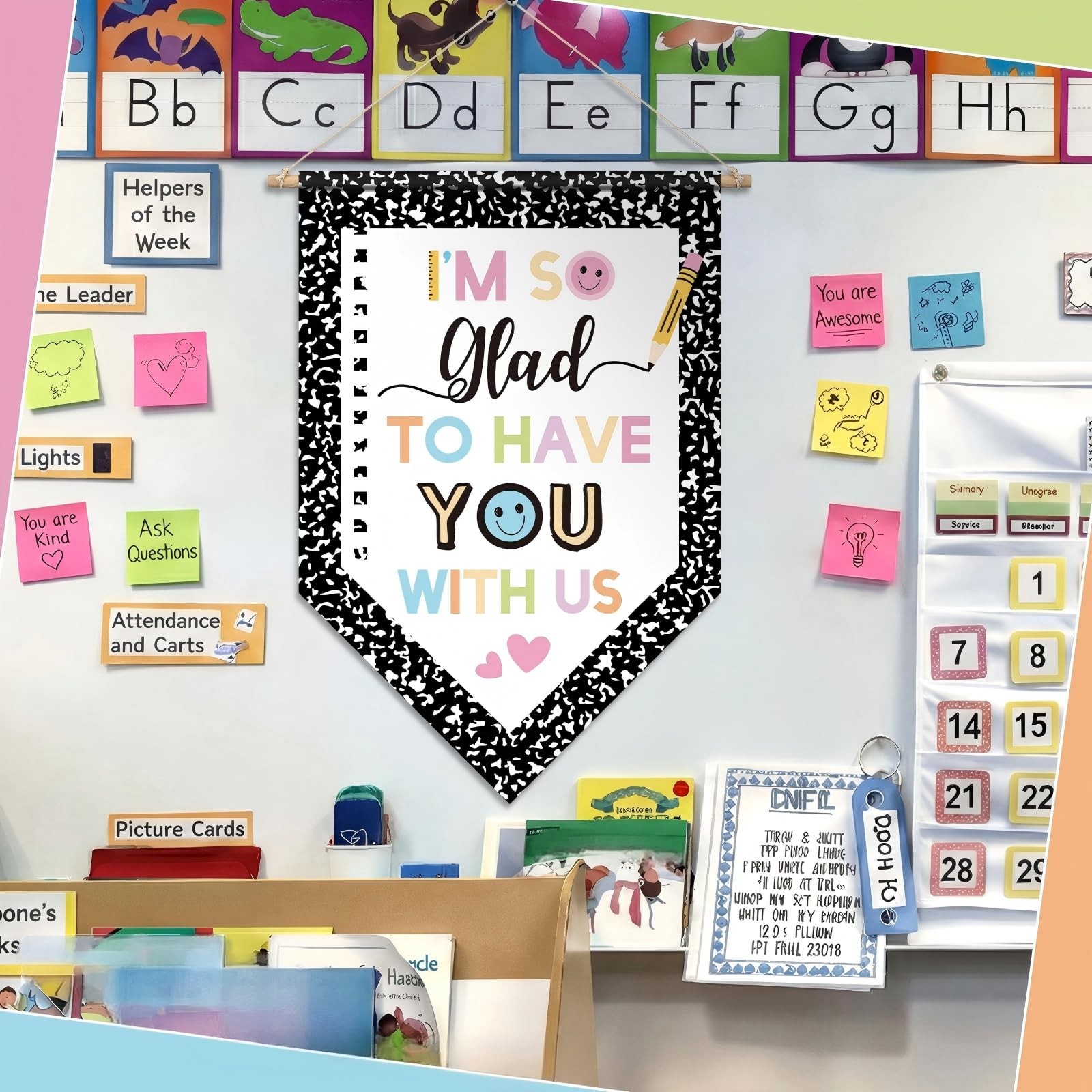 Composition Notebook Classroom Decor I’m So Glad to Have You with Classroom D…