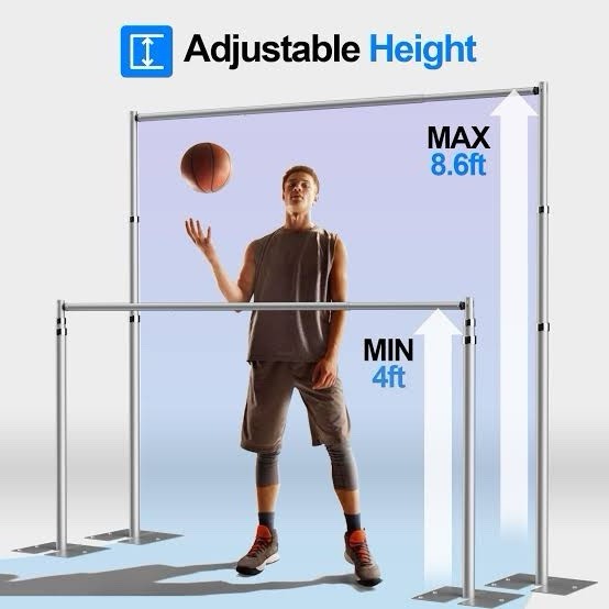 Pipe and Drape Backdrop Stand Kit, Heavy Duty Backdrop Stand 8.6ftx10ft, Adju…