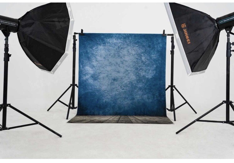Kackool 5x7ft Abstract Wood Background Blue Photography Background Studio Backdr