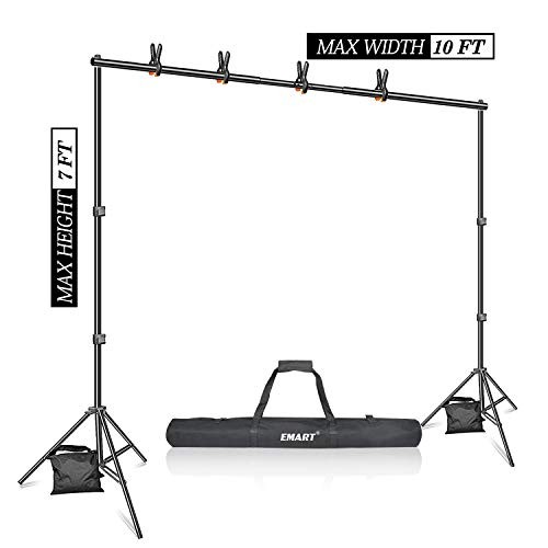 Green Screen Backdrop with Stand Kit, 7 x 10ft Photography Background 6×9 ft