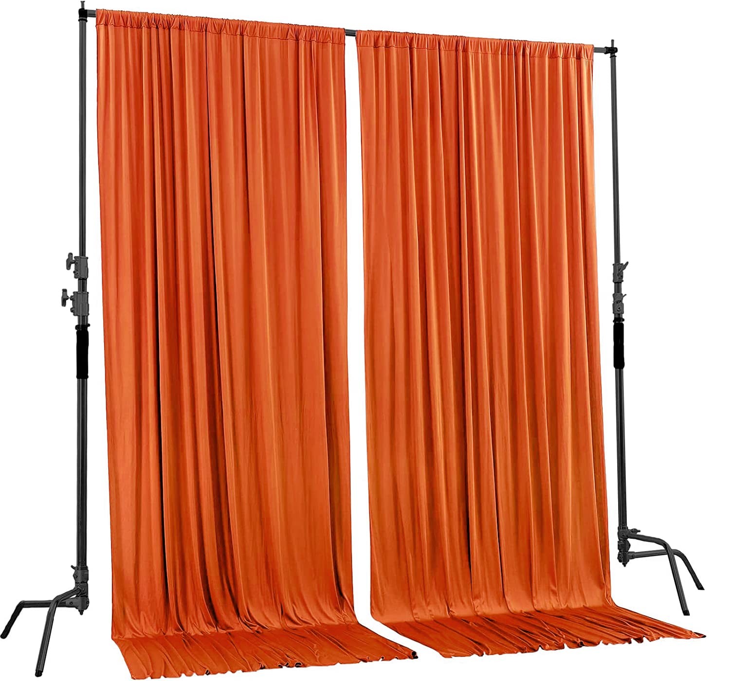 AK TRADING CO. 10 feet x 8 feet Polyester Backdrop Drapes Curtains Panels wit…