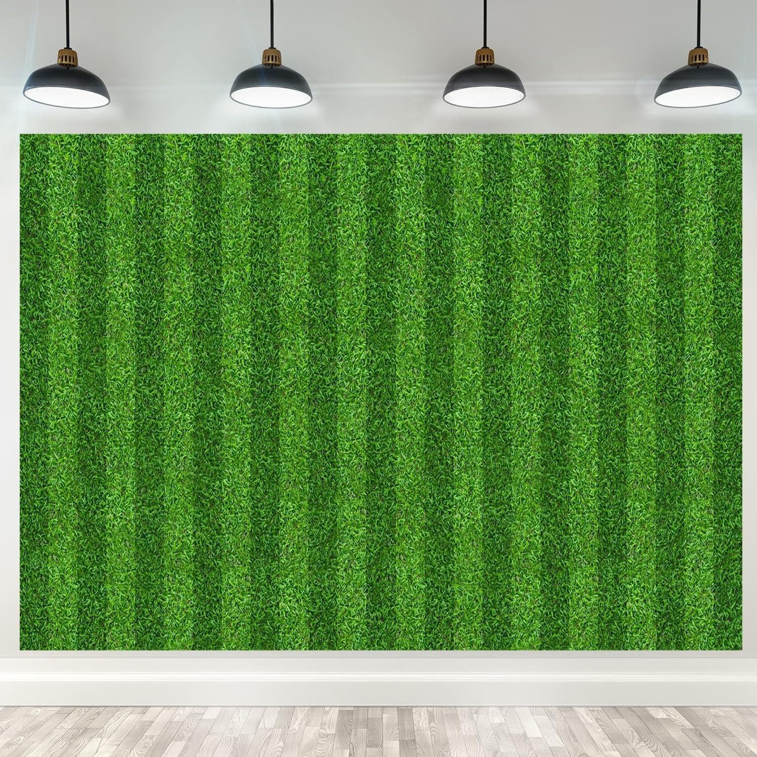 Green Backdrop 7x5ft Grass Field Football Stadium Soccer Field Sports Game La…