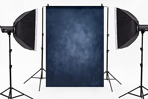 Dark Abstract Backdrops Microfiber Dark Portrait Background for 5x7ft Blue