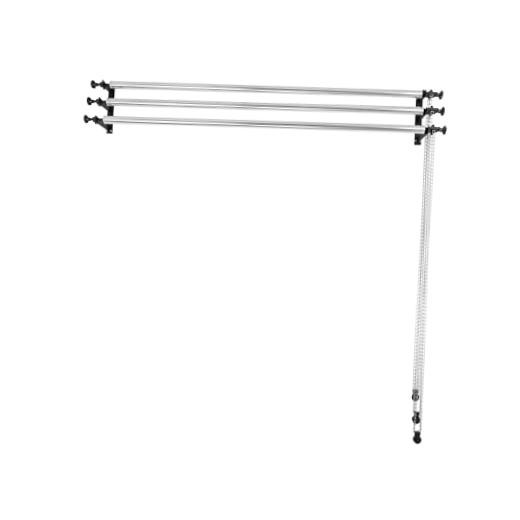 Photography Backdrop Roller Support Silver Metal Chains +120inch Crossbars