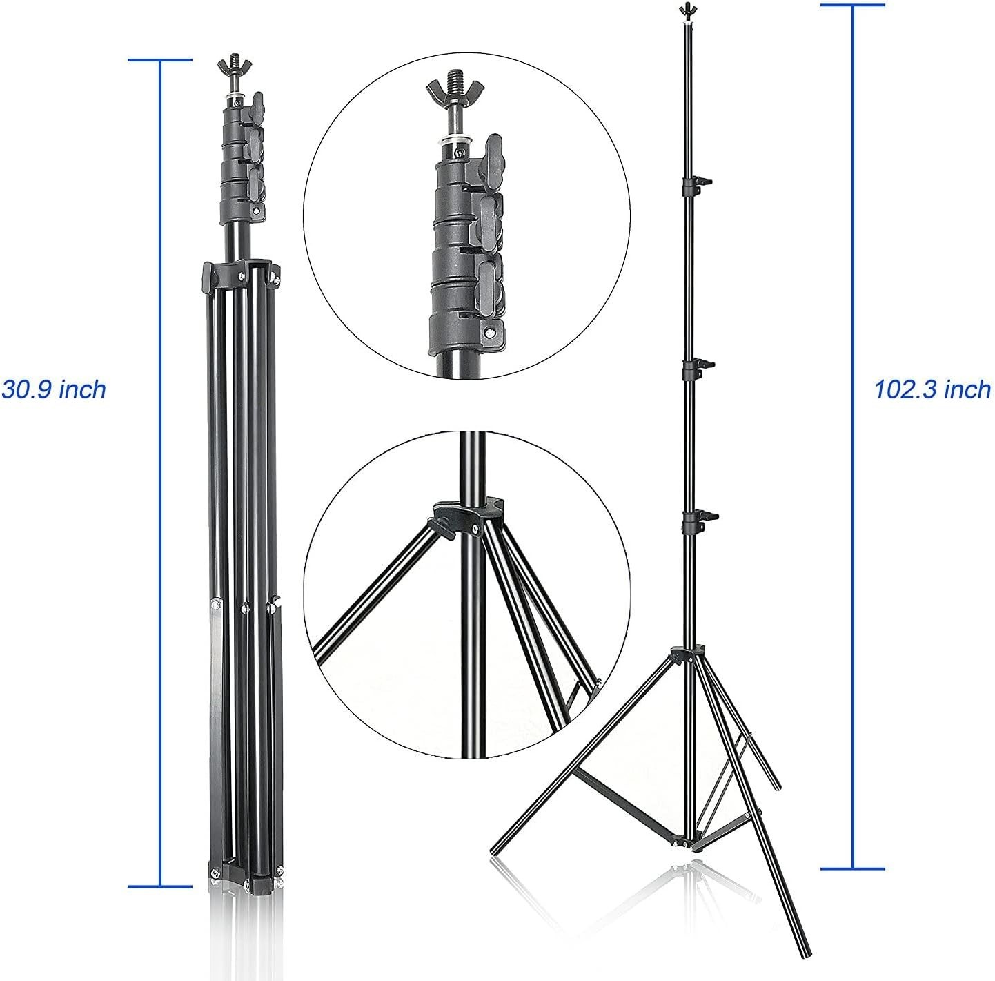 10ft x 8.5ft Adjustable Photography Backdrop Support System Photo Video Studi…