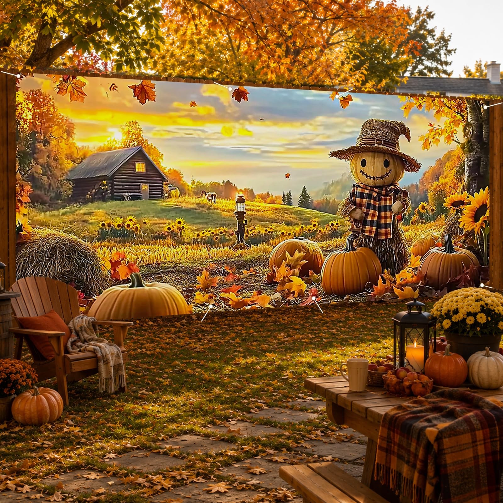 6x13ft Autumn Farm Garage Door Banner