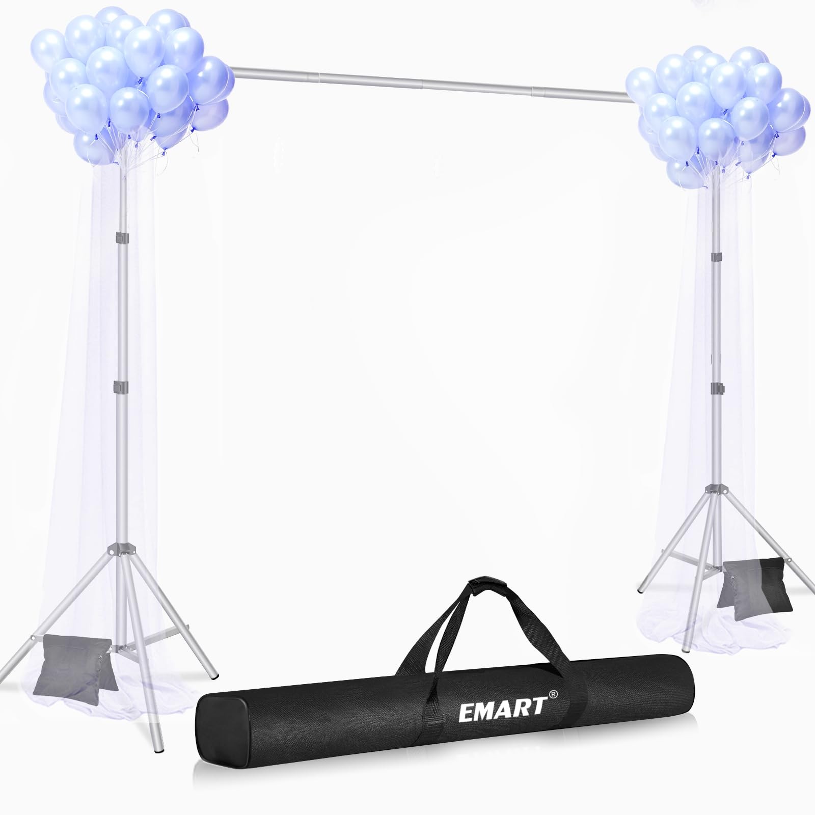 Backdrop Stand 10×8.5ft(WxH) Photo Studio Adjustable Background Stand Support…